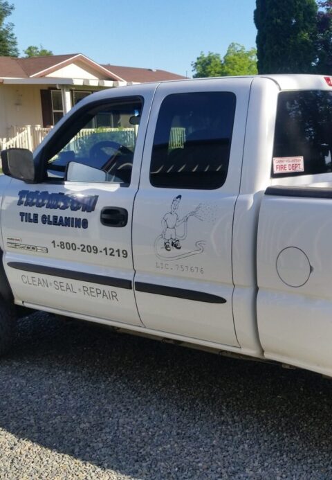 thomson pool tile cleaning company vehicle